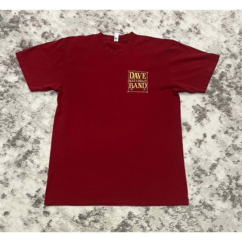 RARE Dave Matthews Band Big Whiskey Short Sleeve American Apparel T-Shirt RED M